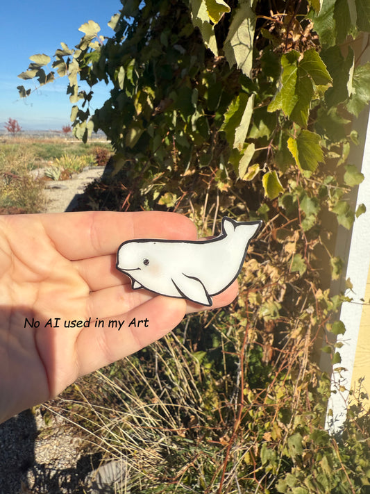 Beluga Whale Magnet